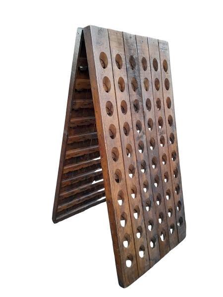 20th Century French Oak Wine Rack
