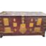 An Antique 20th Century Teak and Brass Zanzibar Chest ND