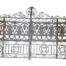 A 20TH Century Pair Of Heavy Hand-Made Wrought Iron Gates