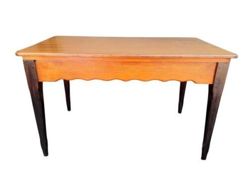 An Antique Cape Yellow Wood Table With Stinkwood Legs