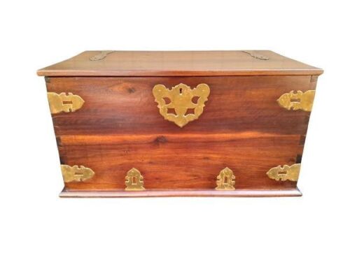 An Antique Cape Stinkwood Chest With Brass Hardware