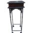 A 20th Century Wood Plinth On Wrought Iron Base