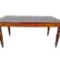 An Antique Circa 1900  Mahogany Library Table/Desk  With Tooled Leather Top And Drawers