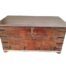 An Antique 19th Century Teak Chest With Iron Handles