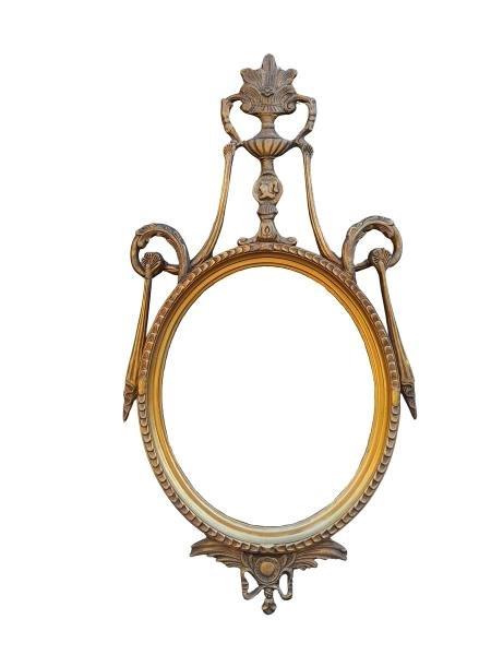 A 20th Century / Circa 1930s Regency Style Giltwood and Bevelled Mirror