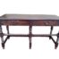 A Country Style Table With Two Drawers  Good Patina