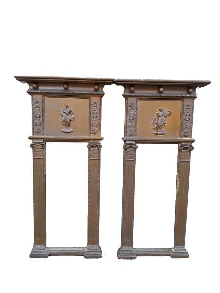 A 20th Century Pair Of French Giltwood Mirrors
