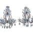 A 20th Century Near Pair Of  French Style Crystal And Gilt Metal Chandeliers