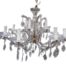 A 20th Century French Style Gilt And Crystal Twelve  Light Chandelier