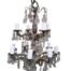 An Antique Early 20TH Century Gilt Metal And Crystal Twelve Light Chandelier