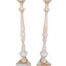 A French Pair Of Decorative Cast Iron Pricket Sticks