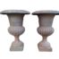 A 20th Century Pair Of Victorian Cast Iron Urns