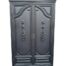 A 19th Century French Style Armoire/Drinks Cabinet/TV Cabinet In A Black Painted Finish With Internal Shelves