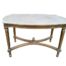A 20th Century French Louis XV Style Gilt Painted With Marble Top Table
