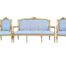 A 20th Century French Louis XV Style Gilded Settee And Pair Of Armchairs