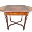 An Antique 19th Century Circa 1860s French Napoleon III Marquetry Rosewood Drop Leaf Table
