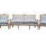A 20TH Century French Style Ornately Carved and Gilded Settee and Pair of Matching Armchairs
