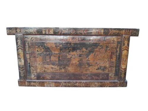 An Antique 19th Century Chinese Architectural Panel Of Large Proportions