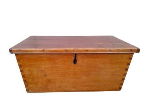 An Antique 19th Century Yellowwood Kist