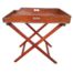 An Antique Victorian Mahogany Butler Tray On Stand