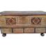An Antique 19th Century Zanzibar Teak Chest With Brass Mounts Handles And Studs