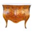 An Early  20TH Century French Style Bombe Chest Of Drawers with Marble Top