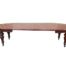 An Antique 19th Century Circa 1880 to 1890 Victorian Mahogany Extension Dining Table with Three Extension Leaves and Crank Handle on Brass and Porcelain Castors