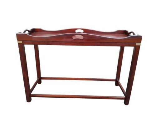 A 20th Century Teak Butlers Tray  /  Drinks Table