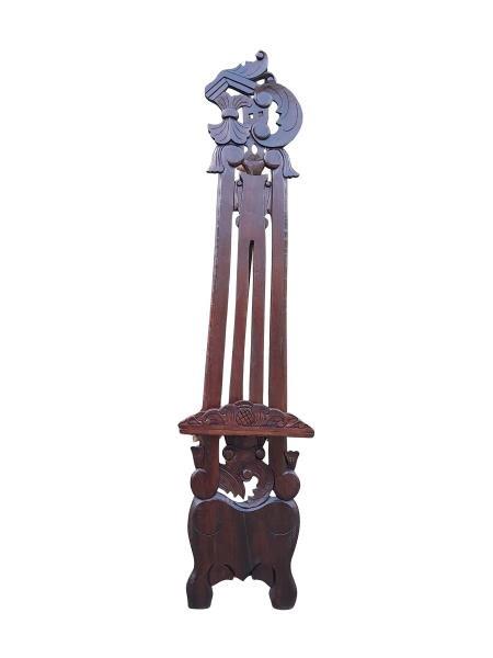 A 20th Century Ornately Carved Wooden Easel