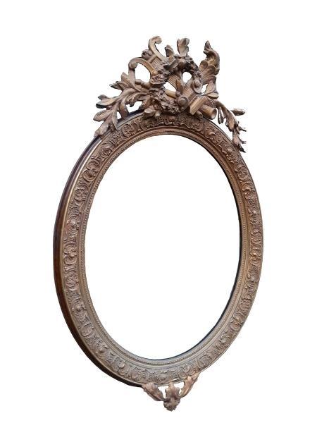 A 19th Century French Louis XVI- Style Giltwood Mirror