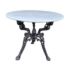 An Antique Victorian Table In Cast Iron With Marble Top