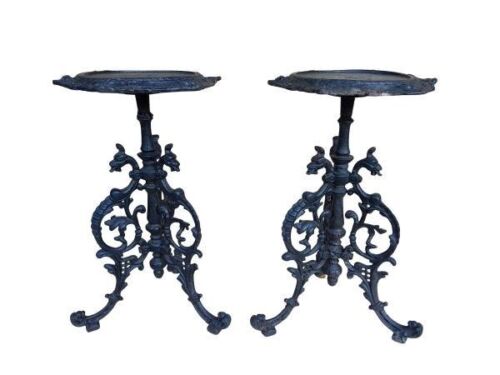 A 20th Century Pair Of Victorian Style Cast Iron Tables