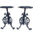 A 20th Century Pair Of Victorian Style Cast Iron Tables