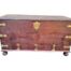 An 18th Century Batavian Teak  Chest With Brass Carry Handles And Mounts