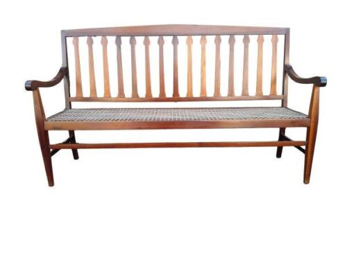 A 20th Century Stinkwood Bench With Riempie Seat