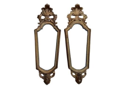 A 20th Century French Style Pair Of Ornately Carved Mirrors