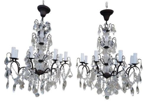A 20th Century Pair Of French Style Chandeliers