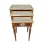 A 20th Century Louis XVI Style Gilded Nest Of Table With A Limoge Porcelain  Plaque