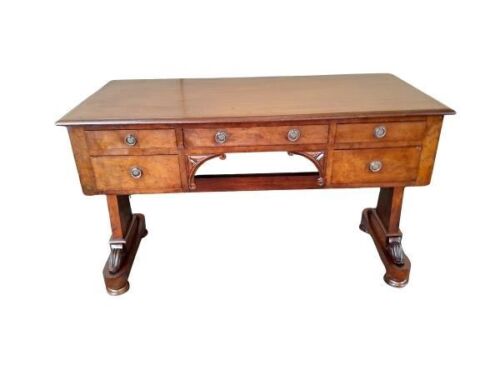 An Antique Victorian Writing Desk With Drawers