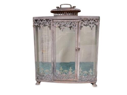 A 20th Century Gilt Metal And Glass Lantern