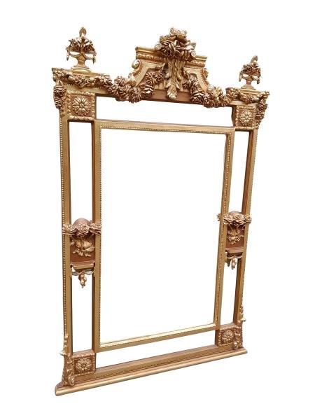 A Large French Style Gilt And Bevelled Pier Mirror