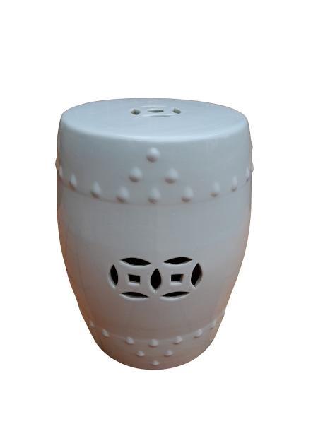 A Chinese Ceramic Drum Seat Or Decorative Side Table