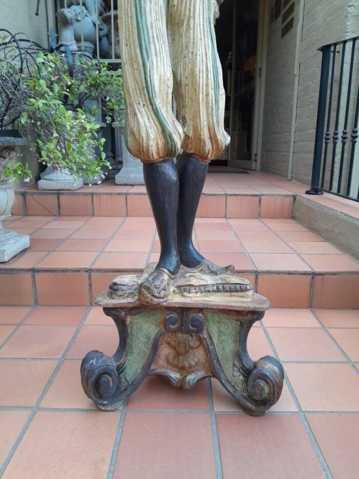 A Circa 1900 Original Blackamoor Torchere Candelabra - Image 4