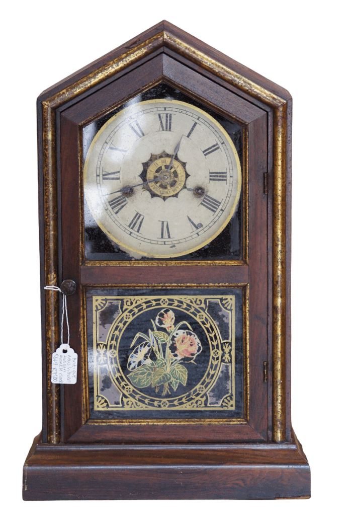 Antique New Haven Tuscan Mantle Clock