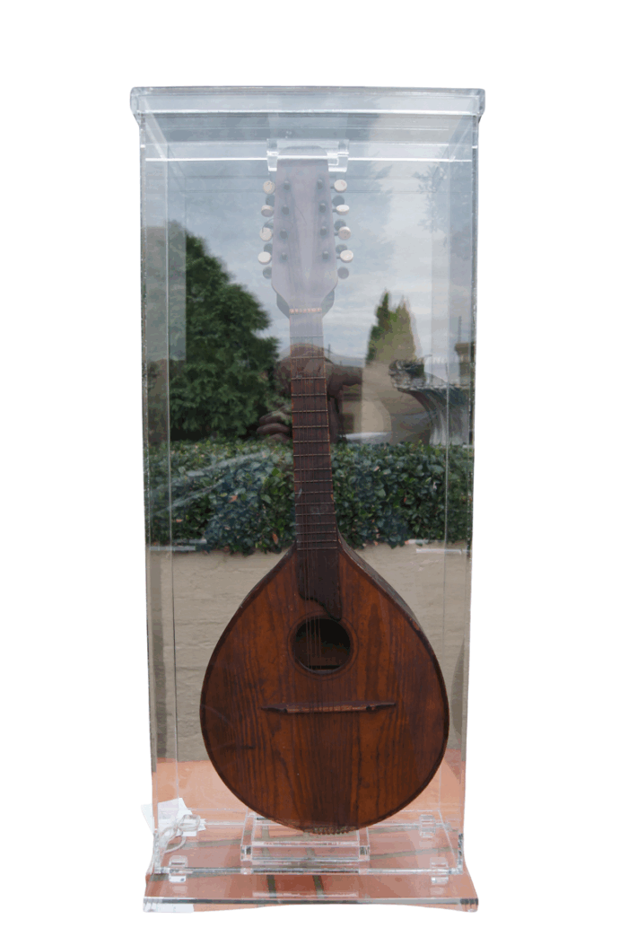 Vintage 8 String Mandolin Encased in Perspex Box