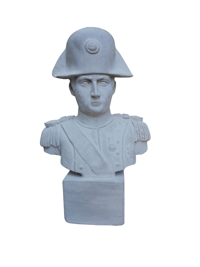 Small Concrete Napoleon Bust / door stopper