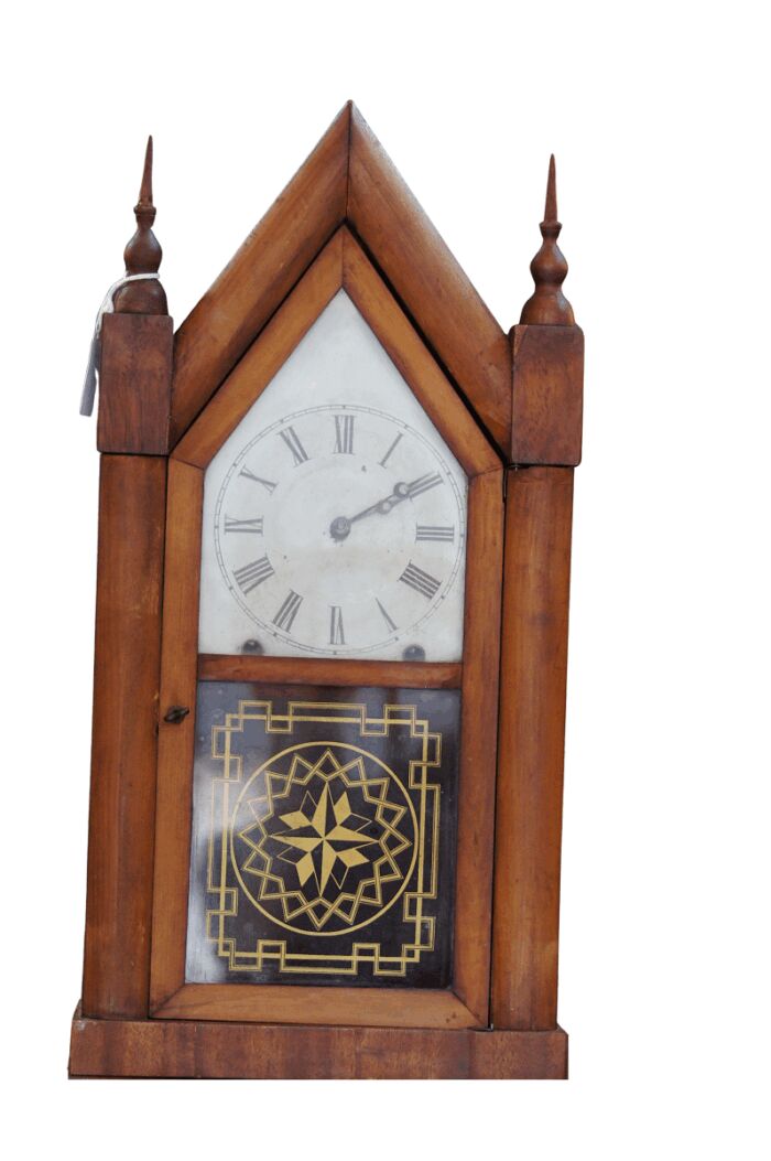 Antique Steeple 8 Day Mantel Clock