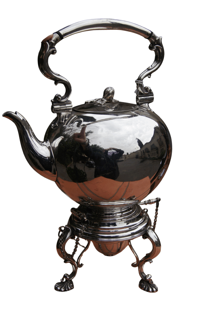 Silver Plated Kettle on Stand - ND