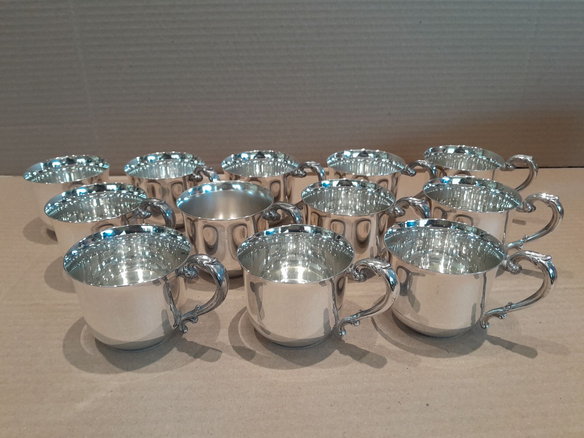 Sheridan Silver Plated Punch Bowl, 12 Cups & Ladle - The Crown