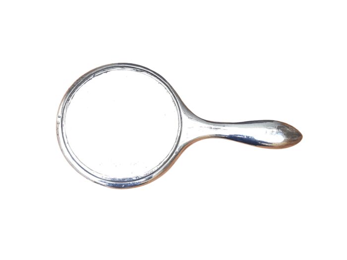Silver Plated Hand Mirror